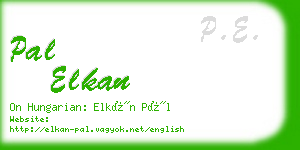 pal elkan business card